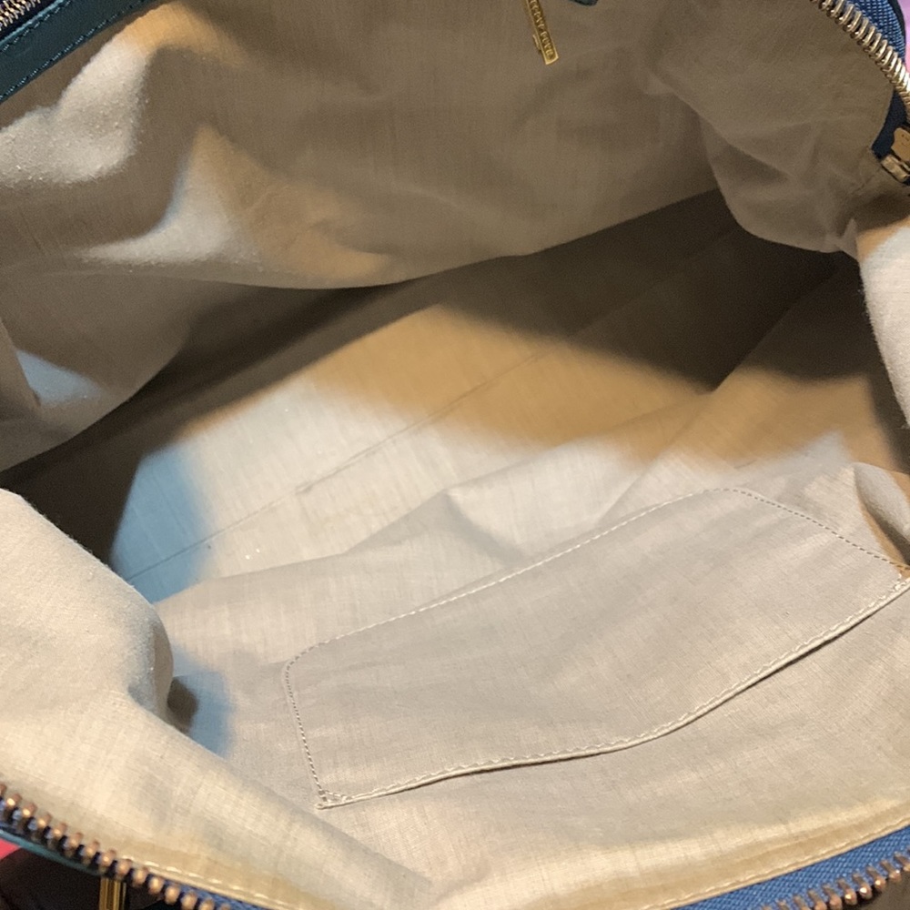Large Marc Jacobs - Teal Color Leather Purse Hand/Shoulder Bag - Picture 11 of 15